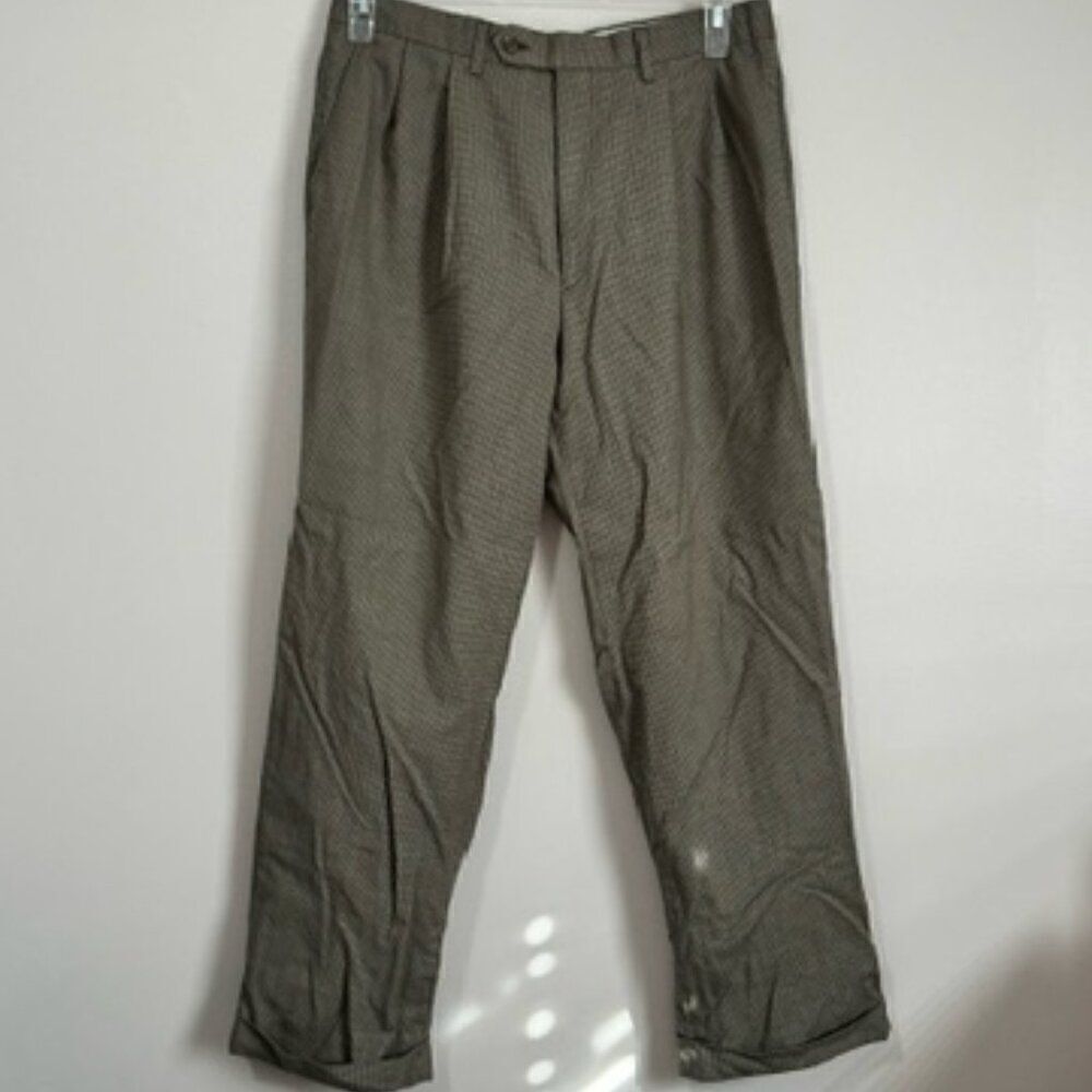 USED Men's Lauren Ralph Lauren Dress Slacks Color Brown Size 34 x 30